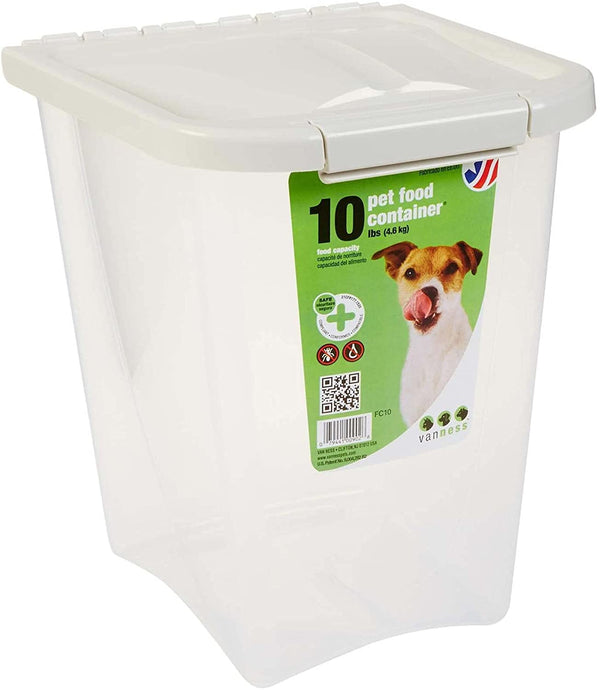 10-Pound Food Container with Fresh-Tite Seal (FC10) White