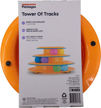 Tower of Tracks Interactive 3-Tier Cat Track Toy with Spinning Balls, Orange