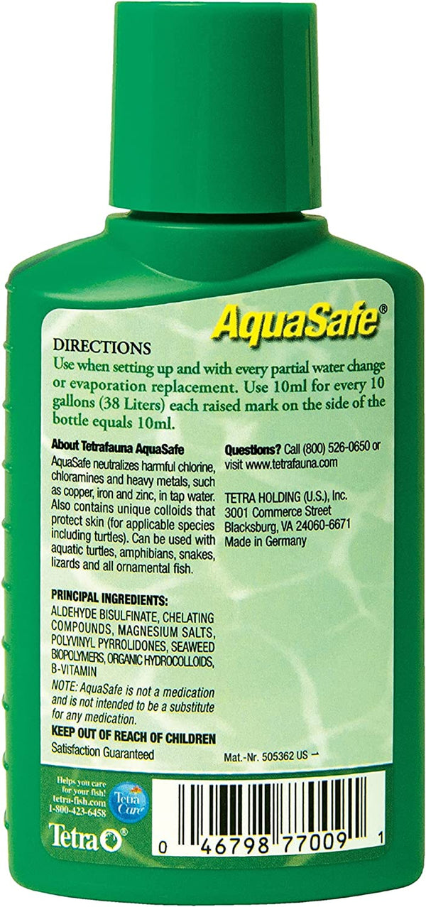 fauna Aquasafe Water Conditioner for Reptiles & Amphibians 3.38Oz (75077009)