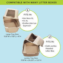 (6-Pack) Disposable Cat Litter Box, Sustainable, Clean - Large, 6-Pack