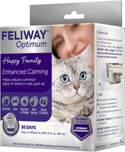 Optimum Cat, Enhanced Calming Pheromone Diffuser, 30 Day Starter Kit (48 Ml), Translucent