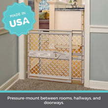 Supergate Ergo Child Gate, Baby Gate for Stairs and Doorways. Includes Wall Cups. Pressure or Hardware Mount. Made in USA. (26