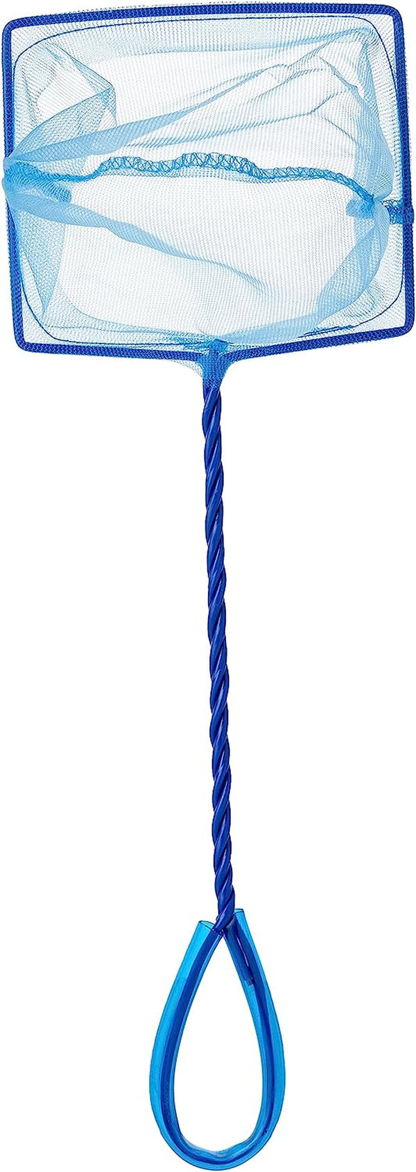 3-Inch Blue Fine Nylon Net with 10-Inch Handle, Aquarium Maintenance Tool, Blue, 11273