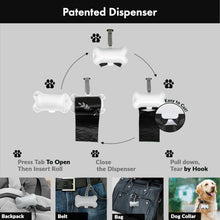 Dog Poop Waste Bags with Dispenser and Leash Tie, 9