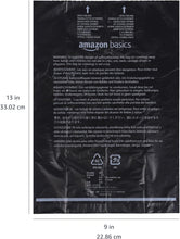 Dog Poop Leak Proof Bags with Dispenser and Leash Clip, Unscented, 300 Count, 20 Pack of 15, Black, 13 Inch X 9 Inch