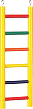 BPV01135 Carpenter Creations Hardwood Bird Ladder with 6 Rungs, 12-Inch, Colors Vary