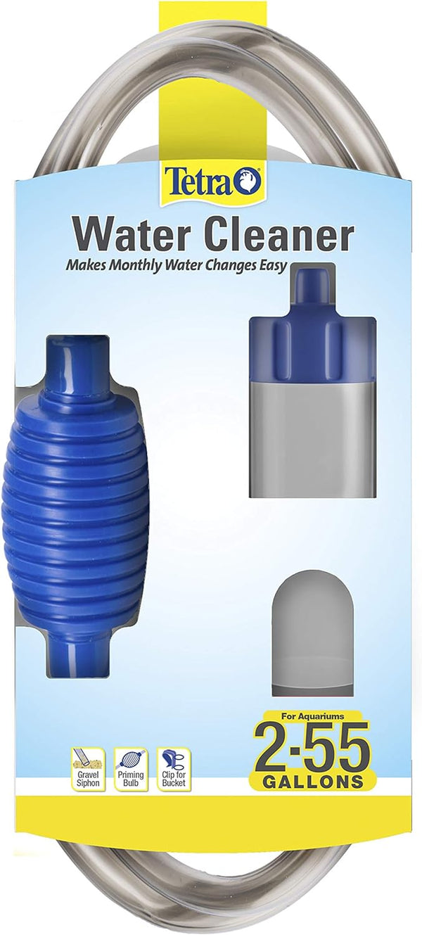 Water Cleaner, with Priming Bulb and Bucket Clips, Makes Water Changes Easy