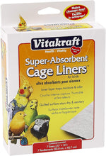 Cage Liners for Birds - for Parrot, Parakeet, Conure, and Cockatiel Cages White 20