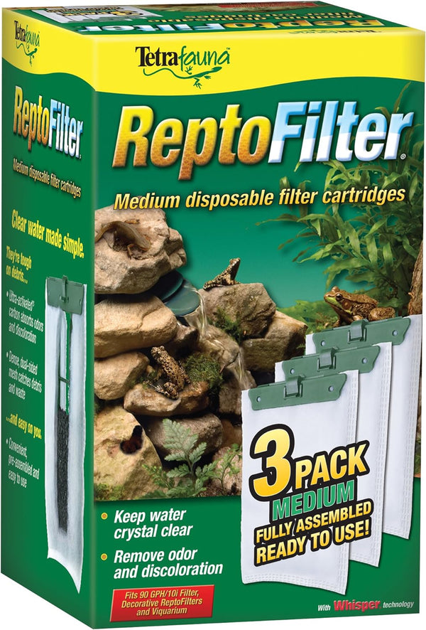 Reptofilter Cartridges - Medium 3 Pack, Green (25845)