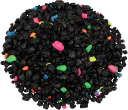 Aquarium Gravel, Fish Tank Gravel, Black with Fluorescent Accents, Compliments  Tanks, 5 Lb Bag