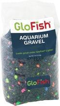 Aquarium Gravel, Fish Tank Gravel, Black with Fluorescent Accents, Compliments  Tanks, 5 Lb Bag