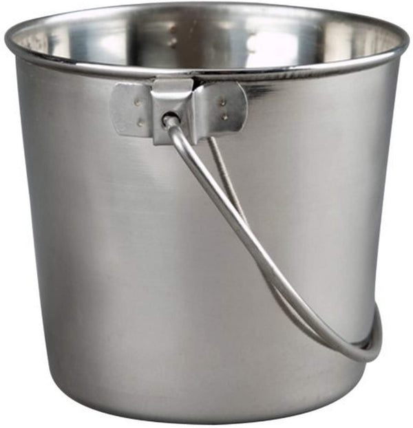 Heavy Stainless Steel round Bucket, 1 Quart