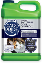 Max Power: Bacterial Odor Control - up to 10 Days of Powerful Odor Control - Strong Clumping - 99% Dust Free - Multi-Cat Litter, Scented, 15 Pounds