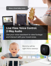 1080P Indoor Security Camera for Baby Monitor, Dog Camera W/Motion Detection, 2-Way Audio Siren, Night Vision, Cloud & SD Card Storage, Works W/Alexa & Google Home ( C100)