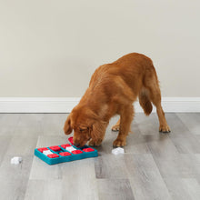 Nina Ottosson Dog Brick Dog Puzzle Interactive Treat Puzzle Dog Enrichment Dog Toy, Level 2 Intermediate, Blue