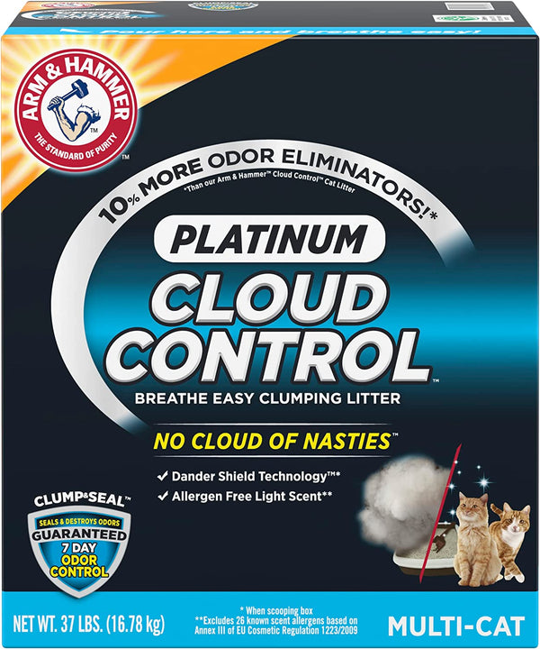 Cloud Control Platinum Clumping Cat Litter 37LB