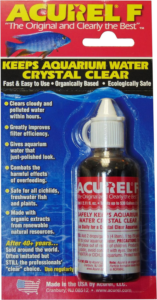 Acurel F50 Millimeter Water Clarifier, Aquarium, Treats 530 Gallons