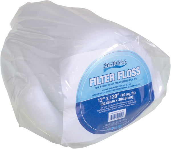 4040 Filter Floss Aquarium Filter Pad, 10 Sq. Ft./12" X 120"