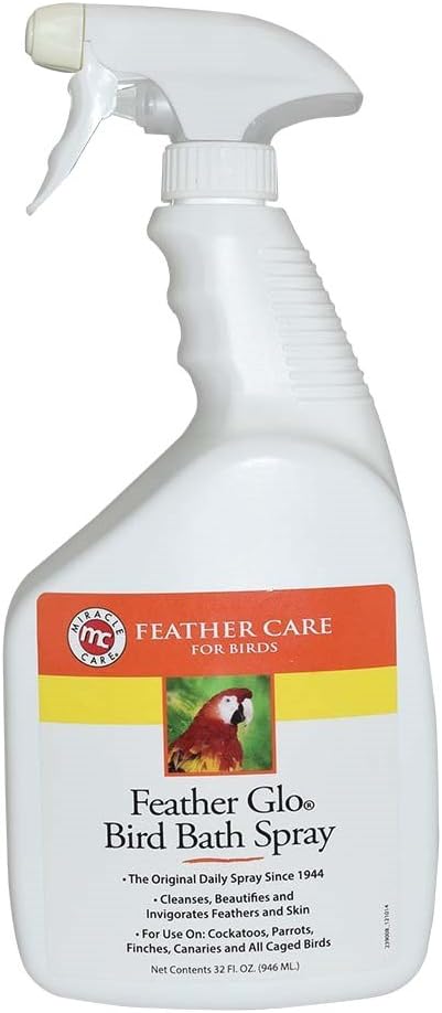 Feather  Feather Glo Bird Bath Spray, 32-Ounce