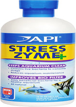 STRESS ZYME Freshwater and Saltwater Aquarium Cleaning Solution 16-Ounce Bottle