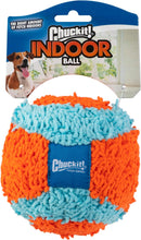 Chuckit Indoor Fetch Ball Dog Toy (4.75 Inch), Orange and Blue