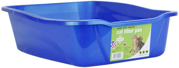 Pets Extra Small Open Cat Litter Box, Kitten/Rabbit Size, Blue, CP0