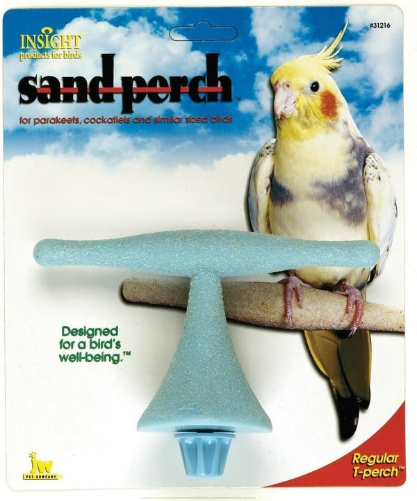 Pet Company Insight Sand Perch T Perch Bird Accessory, Regular, Assorted Colors