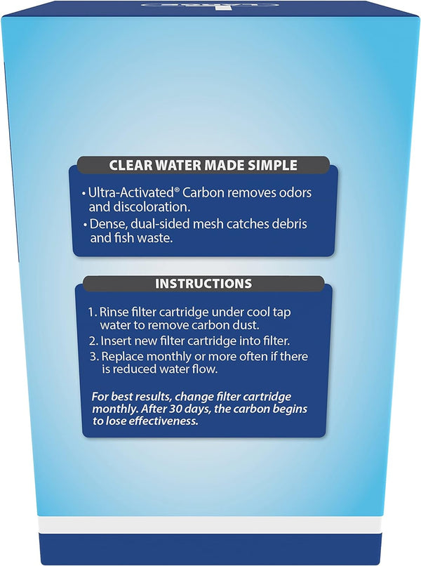 Whisper Bio-Bag Filter Cartridges for Aquariums - Ready to Use BLUE, Large, 3 Count (Pack of 1)