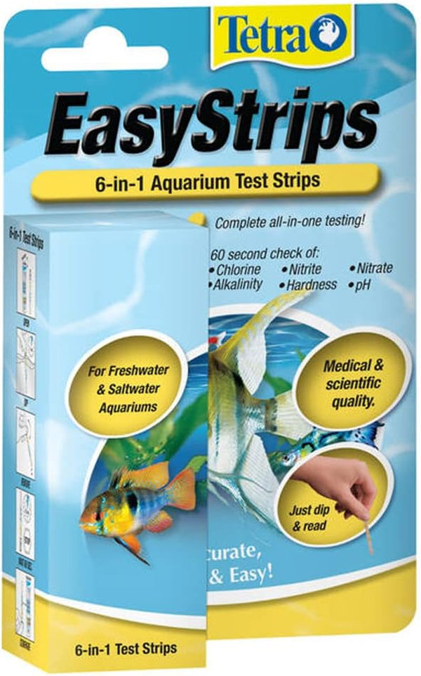 Easystrips 6-In-1 Aquarium Test Strips, Water Testing (19542)