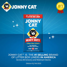 Jonny Cat Litter Box Liners: Heavy Duty - Tear & Leak Resistant - Drawstring Close - Jumbo, 15 Count