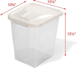 10-Pound Food Container with Fresh-Tite Seal (FC10) White