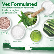 Dog Toothbrush & Toothpaste Kit - Natural Ingredients Reduce Plaque, Whiten Teeth, Freshen Breath