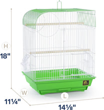 Prevue Pet Products South Beach Flat Top Bird Cage, Lime Green (SP50091),14 1/8