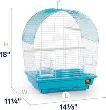 South Beach Dome Top Bird Cage, Teal (SP50071),14 1/8