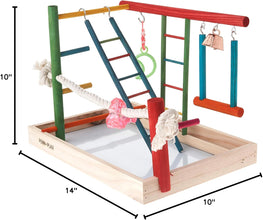 Bird Life Wooden Playpen – Perfect for Cockatiels and Conures – Large