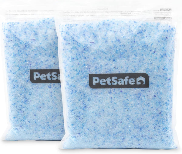 Scoopfree Premium Crystal Cat Litter - Outperforms Clay Litter - Less Tracking, Dust for a Fresh Home - Non-Clumping - Two 4.3 Lb Bags of Litter (8.6 Lb Total) - Original Blue