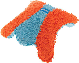 Indoor Fetch Squirrel Dog Toy (9 Inch), Orange and Blue