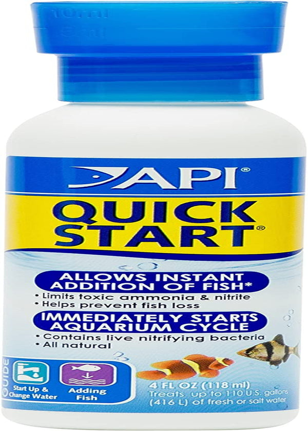 QUICK START Freshwater and Saltwater Aquarium Nitrifying Bacteria 4-Ounce Bottle