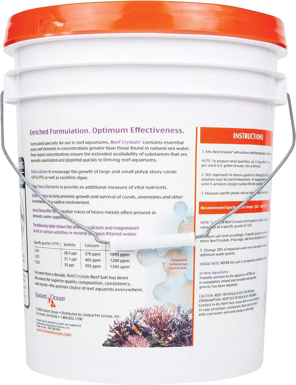 Reef Crystals Reef Salt, Formulated Specifically for Reef Fish Tank Aquariums