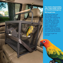 Travel Carrier for Birds, Black 18.8