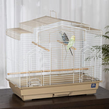 SP50051 Barn Style Bird Cage, Brown/White