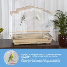 SP50051 Barn Style Bird Cage, Brown/White