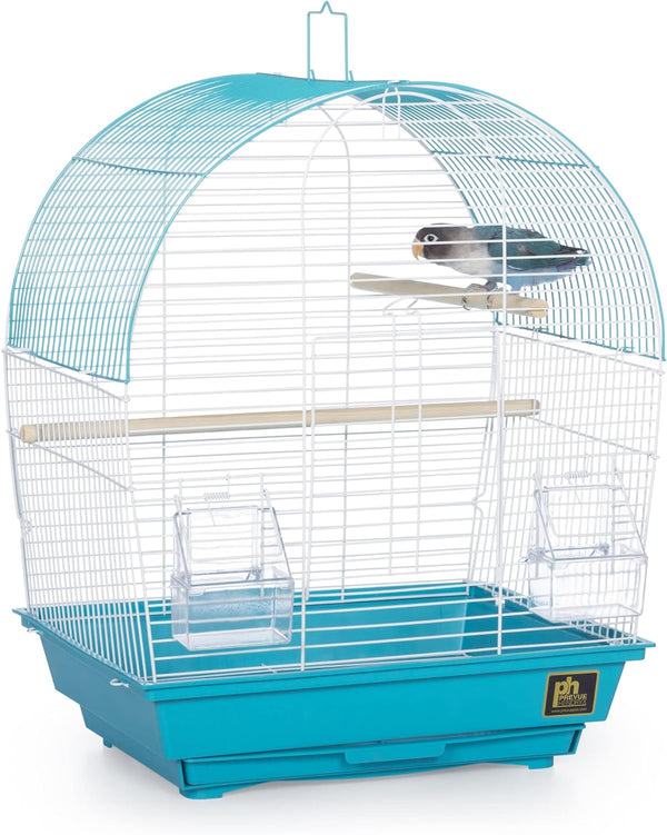 South Beach Dome Top Bird Cage, Teal (SP50071),14 1/8" L X 11 1/4" W X 18 1/8" H