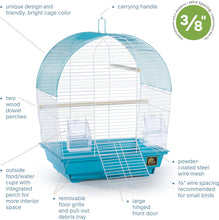 South Beach Dome Top Bird Cage, Teal (SP50071),14 1/8