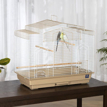 SP50051 Barn Style Bird Cage, Brown/White