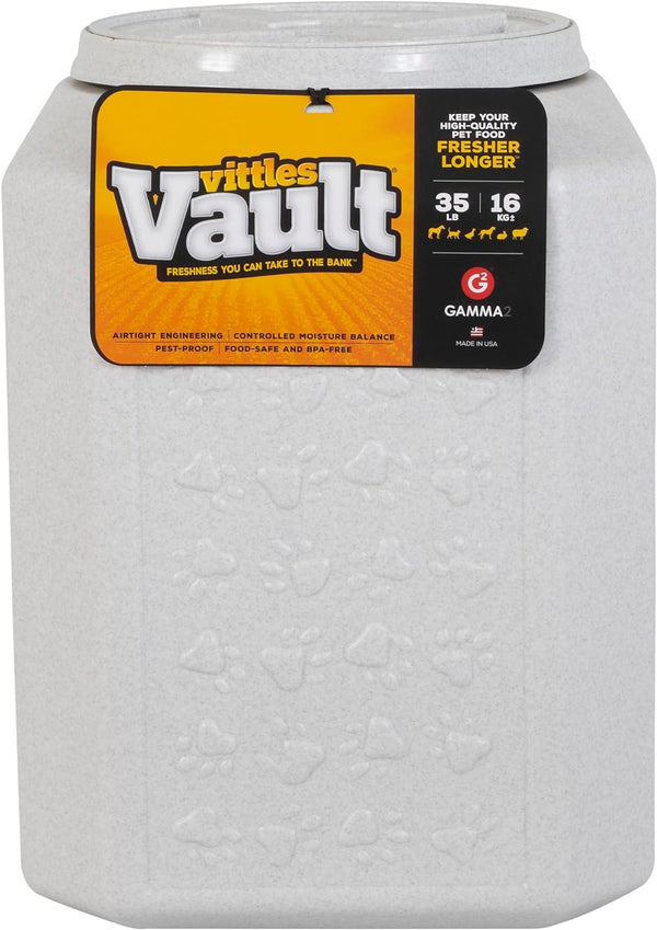 Vittles Vault Dog Food Storage Container, up to 35 Pounds Dry Pet Food Storage, Made in USA