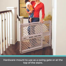 Supergate Ergo Child Gate, Baby Gate for Stairs and Doorways. Includes Wall Cups. Pressure or Hardware Mount. Made in USA. (26