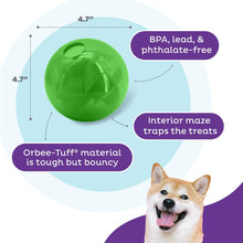 Outward Hound Mazee Puzzle Ball Interactive Treat Dispensing Dog Toy, Green