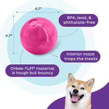 Outward Hound Mazee Puzzle Ball Interactive Treat Dispensing Dog Toy, Pink