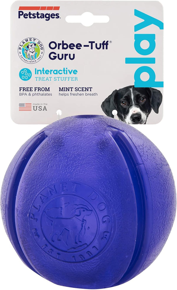 Orbee-Tuff Purple Guru Interactive Treat-Dispensing Puzzle Dog Toy